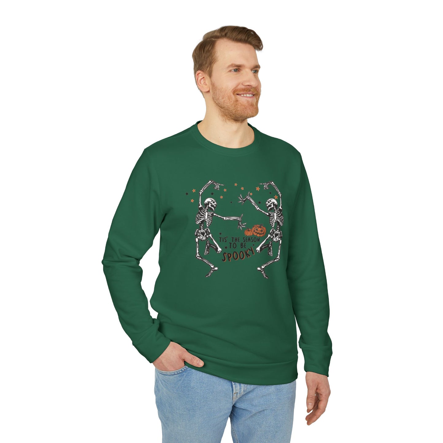 OMNI™ Tis The Season To Be Spooky Adidas Unisex Fleece Crewneck Sweatshirt