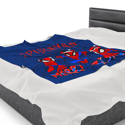 OMNI™ Spider-man Christmas Themed Velveteen Plush Blanket