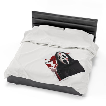 OMNI™ Ghostface Design Velveteen Plush Blanket