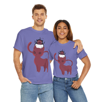 OMNI™ Nero and Rouge Duo Unisex Heavy Cotton T-Shirt