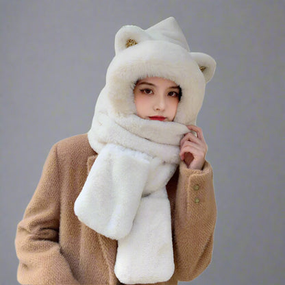 OMNI™ 2 in 1 USB Rechargeable Bear Plush Heating Hat