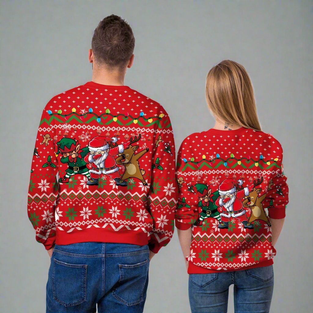 OMNI™ Unisex Christmas Graphic Round Neck Sweater