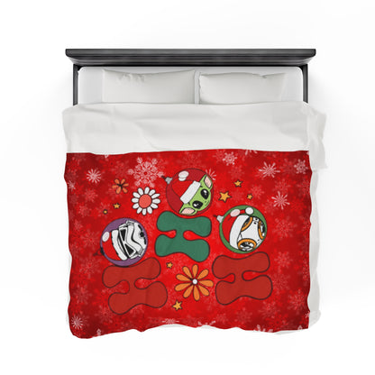 OMNI™ HO! HO! HO! Star Wars Christmas Themed Velveteen Plush Blanket