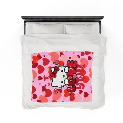 OMNI™ Hello Kitty Valentine's Day Velveteen Plush Blanket