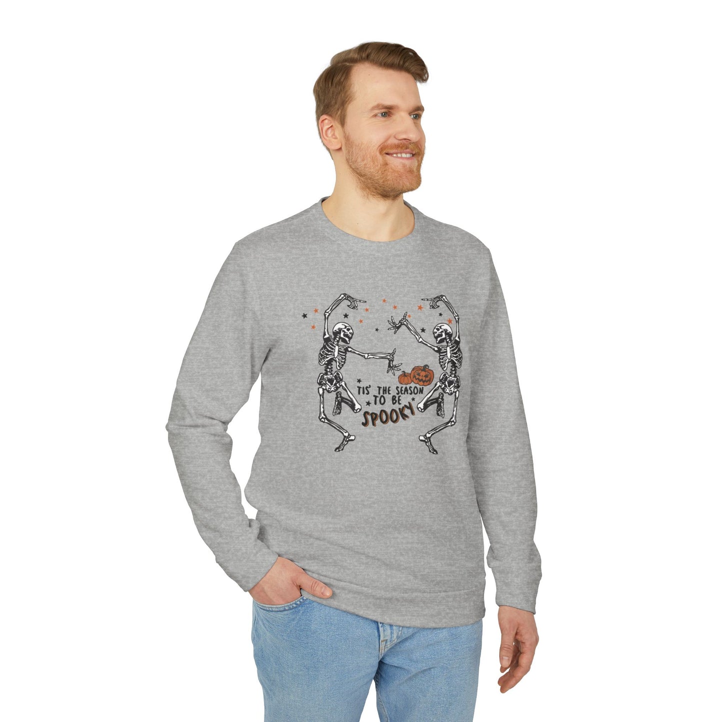 OMNI™ Tis The Season To Be Spooky Adidas Unisex Fleece Crewneck Sweatshirt