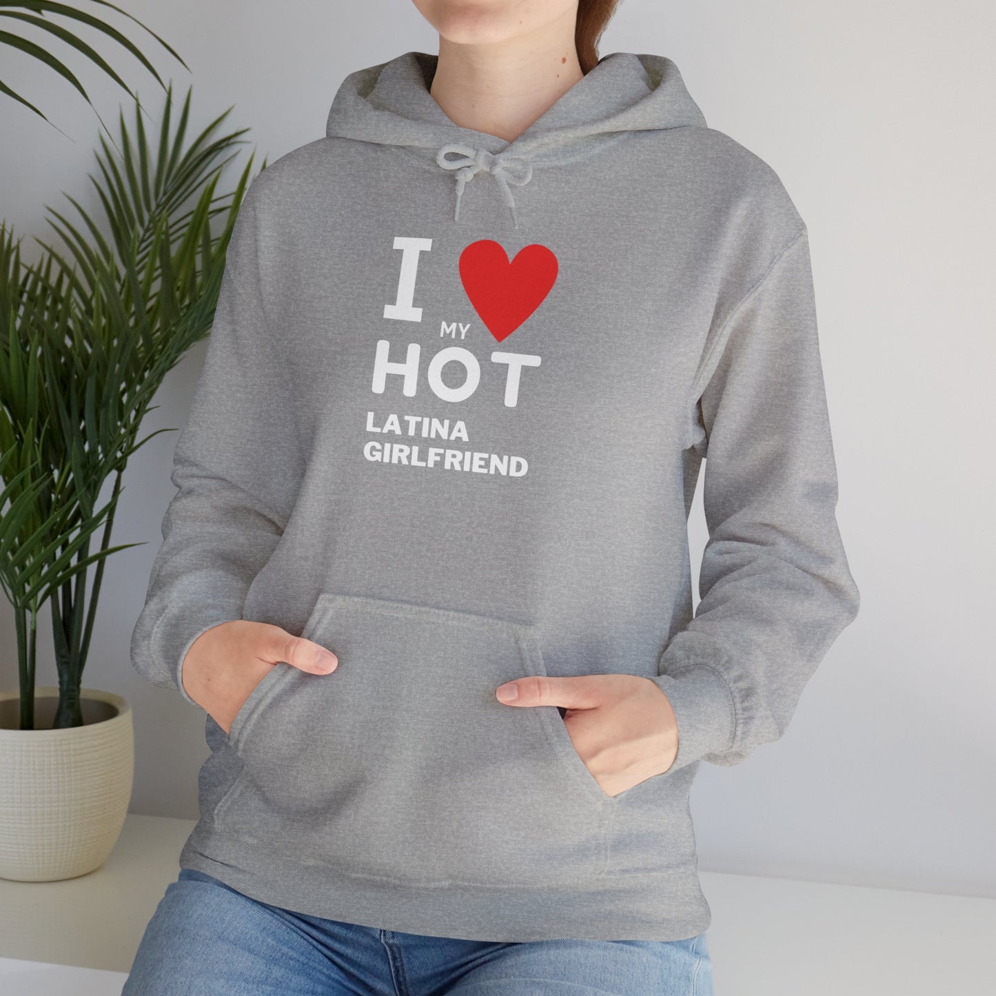 OMNI™ I Love My Hot Latina Girlfriend Men's Heavy Blend Hoodie