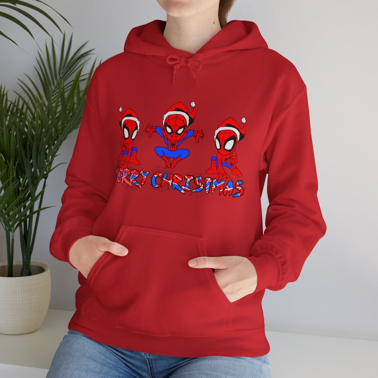 OMNI™ Spider-man Christmas Themed Unisex Heavy Blend Hoodie