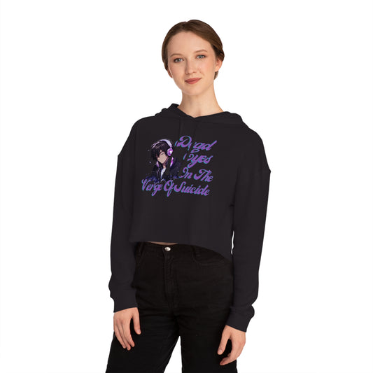 OMNI™ Dead Eyes On The Verge Of Suicide Women’s Cropped Hoodie