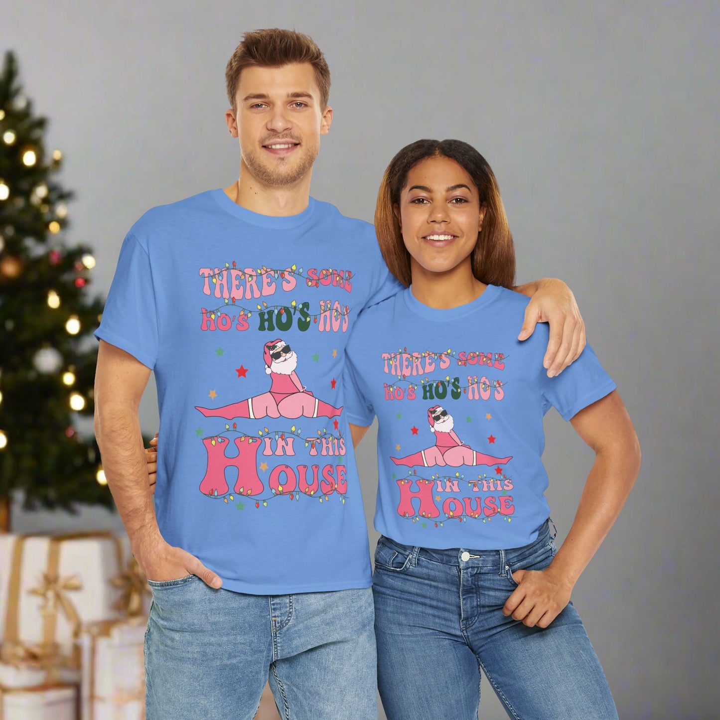 OMNI™ There's Some Ho, Ho, Hos Unisex Heavy Cotton T-Shirt