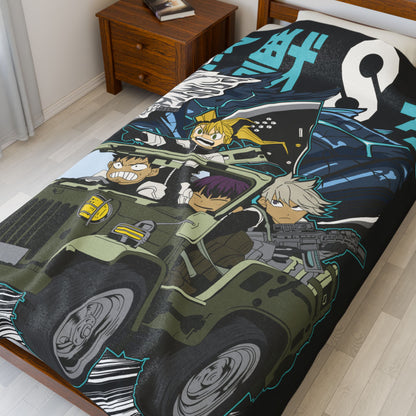 OMNI™ Kaiju No. 8 Third Division Mayhem Velveteen Plush Blanket