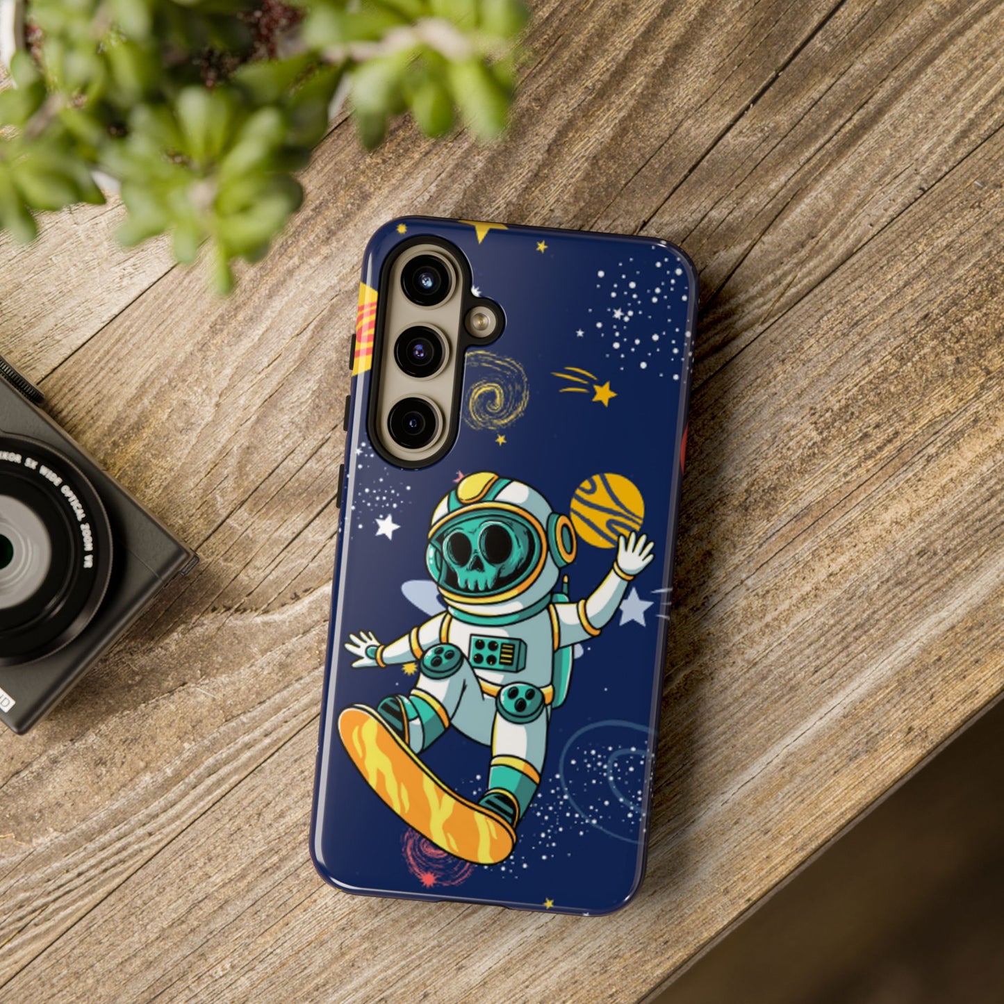 OMNI™ Skeleton Astronaut Space Surfer Double Layered Phone Case