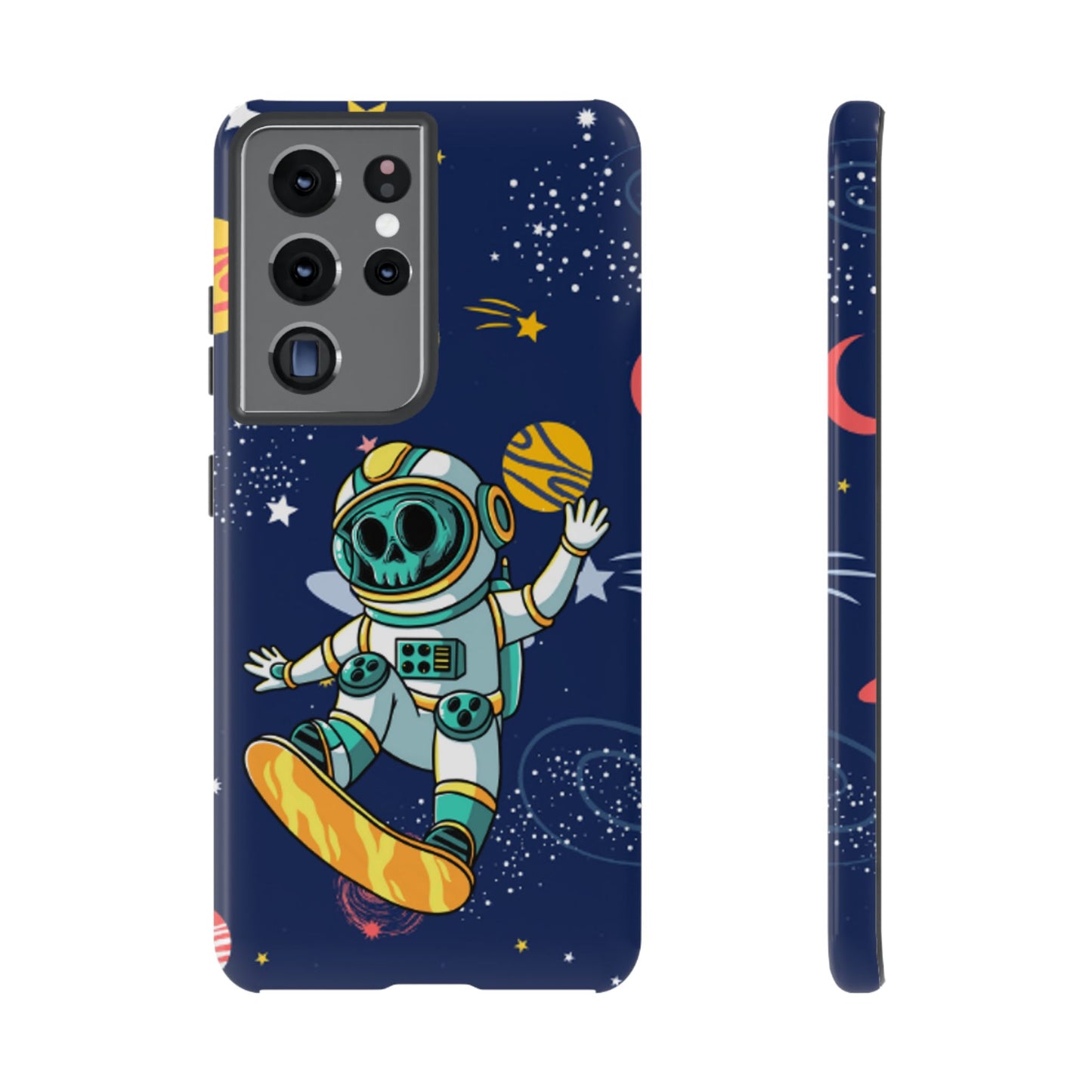 OMNI™ Skeleton Astronaut Space Surfer Double Layered Phone Case