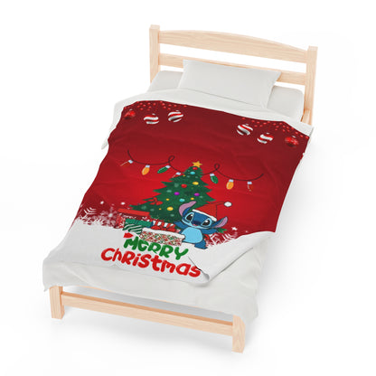 OMNI™ Stitch Christmas Themed Velveteen Plush Blanket