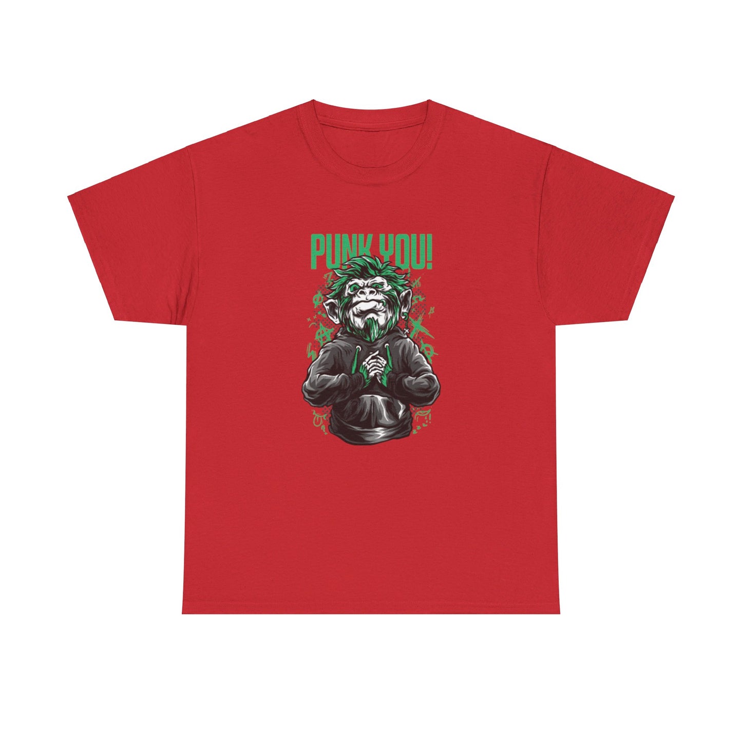 OMNI™ Punk Hipster Monkey Unisex Heavy Cotton T-Shirt