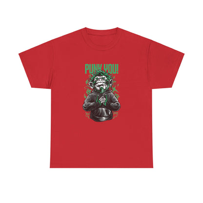 OMNI™ Punk Hipster Monkey Unisex Heavy Cotton T-Shirt