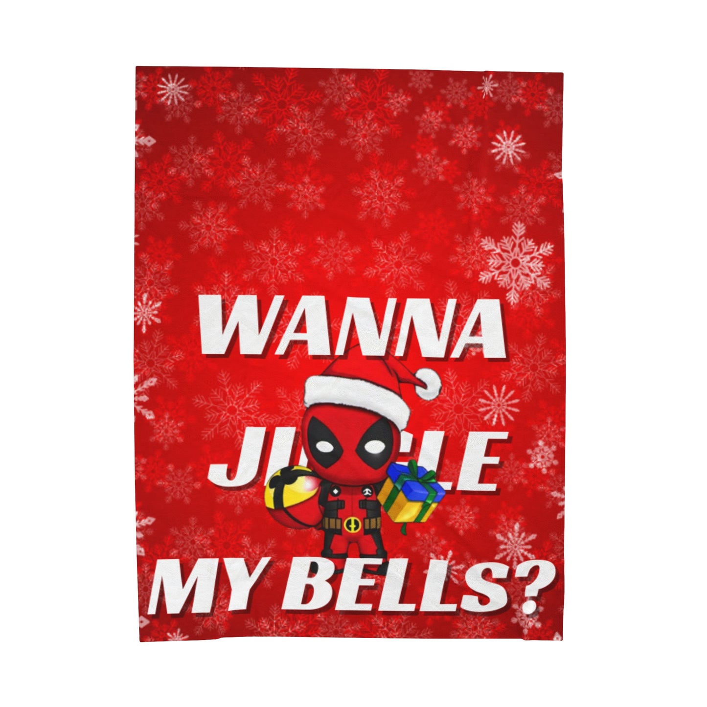 OMNI™ Deadpool Santa (Wanna Jingle My Bells?) Christmas Themed Velveteen Plush Blanket