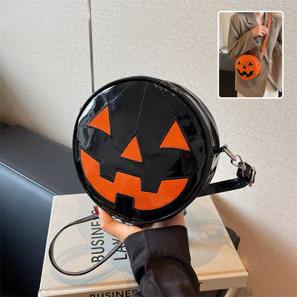 OMNI™ Jack O'Lantern Grin Round Crossbody Bag