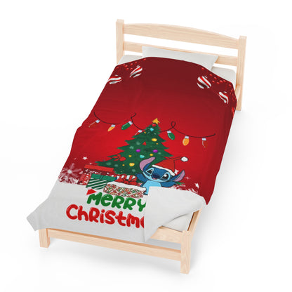 OMNI™ Stitch Christmas Themed Velveteen Plush Blanket