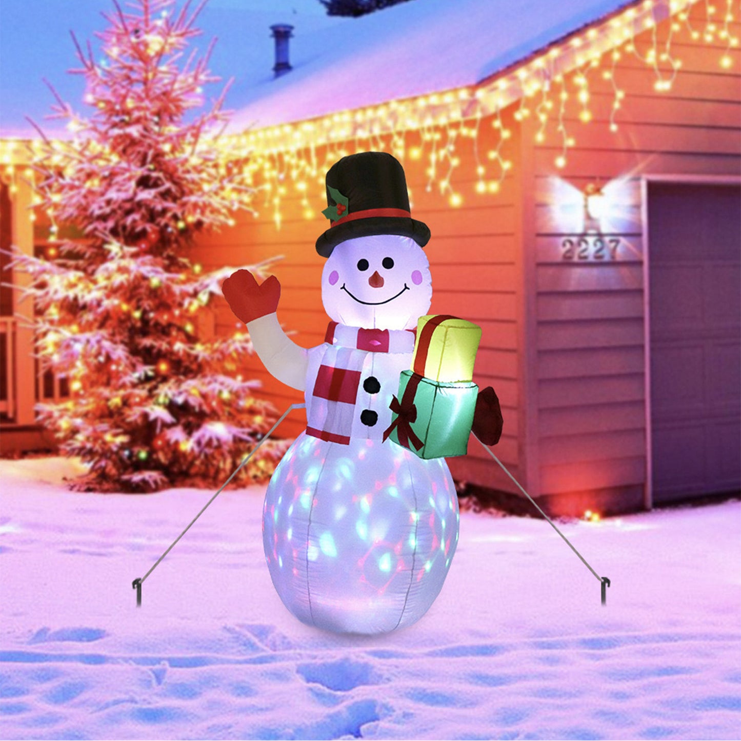 OMNI™ 7ft Inflatable LED Christmas Yard Decoration