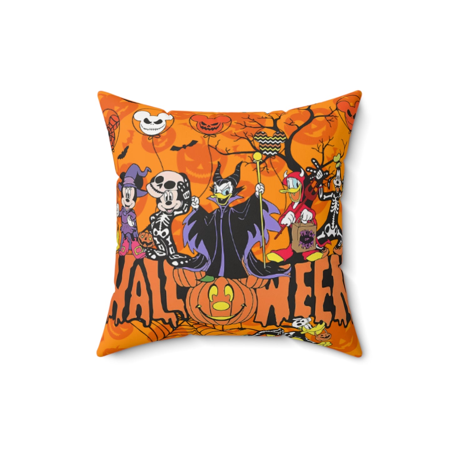 OMNI™ Classic Cartoon Halloween Spun Polyester Square Pillow