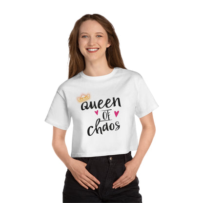 OMNI™ Queen Of Chaos Champion Women's Heritage Cropped T-Shirt