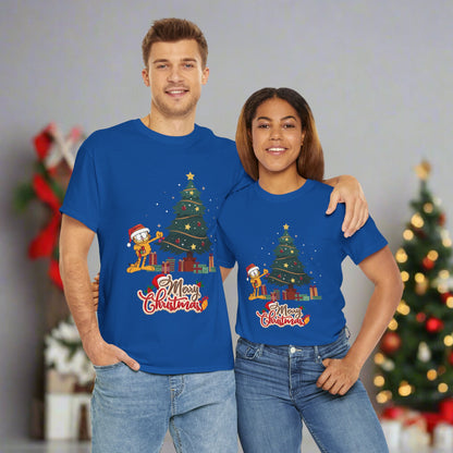 OMNI™ Garfield Christmas Themed Unisex Heavy Cotton T-Shirt