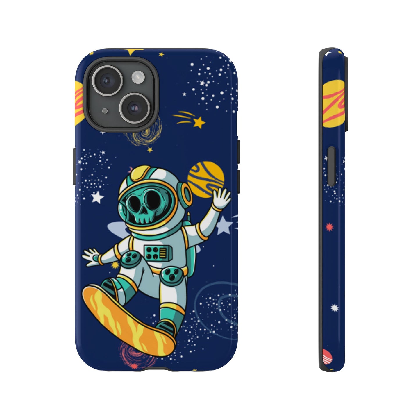 OMNI™ Skeleton Astronaut Space Surfer Double Layered Phone Case