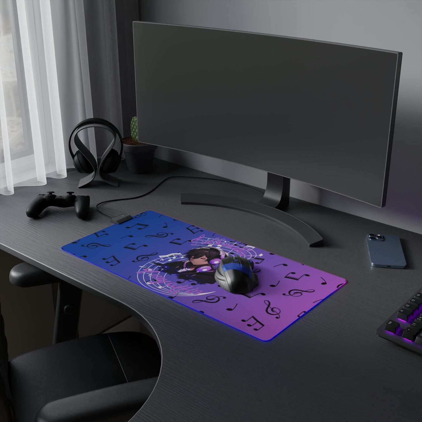 OMNI™ Silhouettes Of My Coffin LED Gaming Mouse Pad