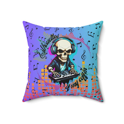 OMNI™ Silhouettes Of My Coffin Spun Polyester Square Pillow (2nd Edition)