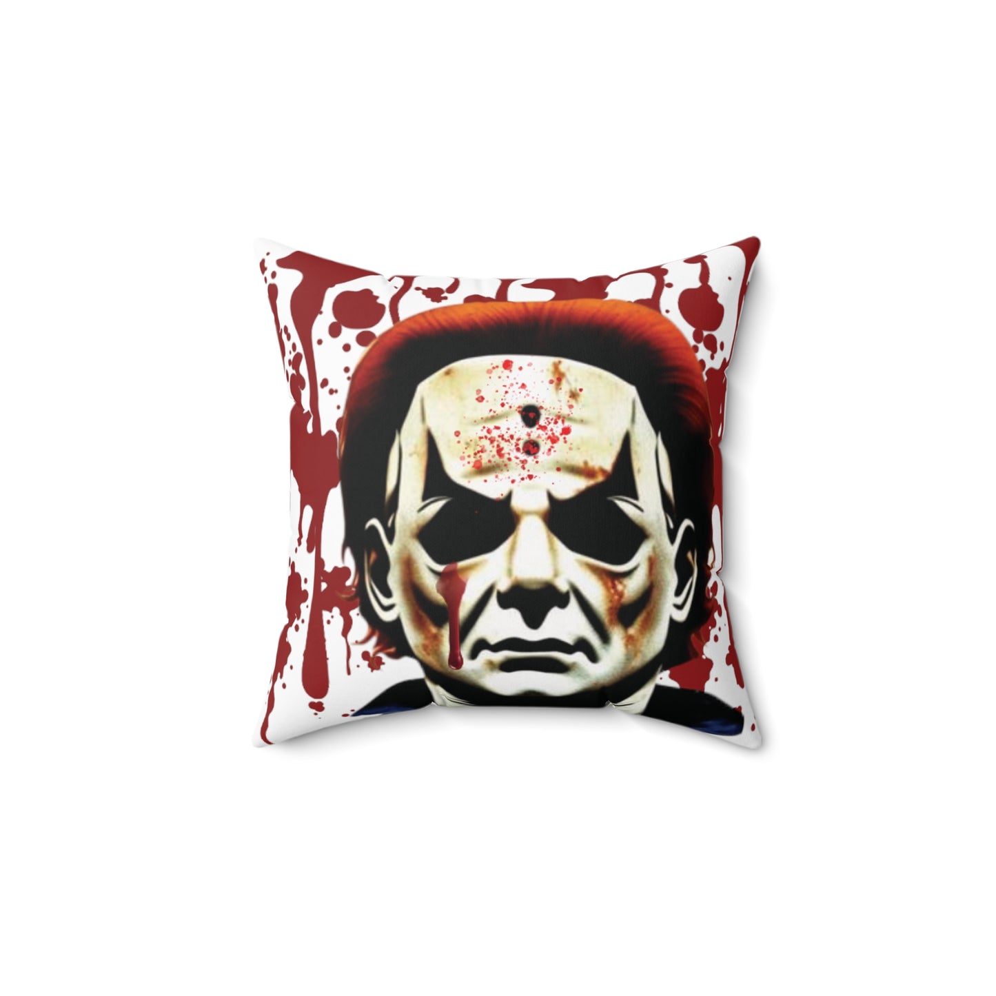 OMNI™ Michael Myers Design Spun Polyester Square Pillow for Halloween