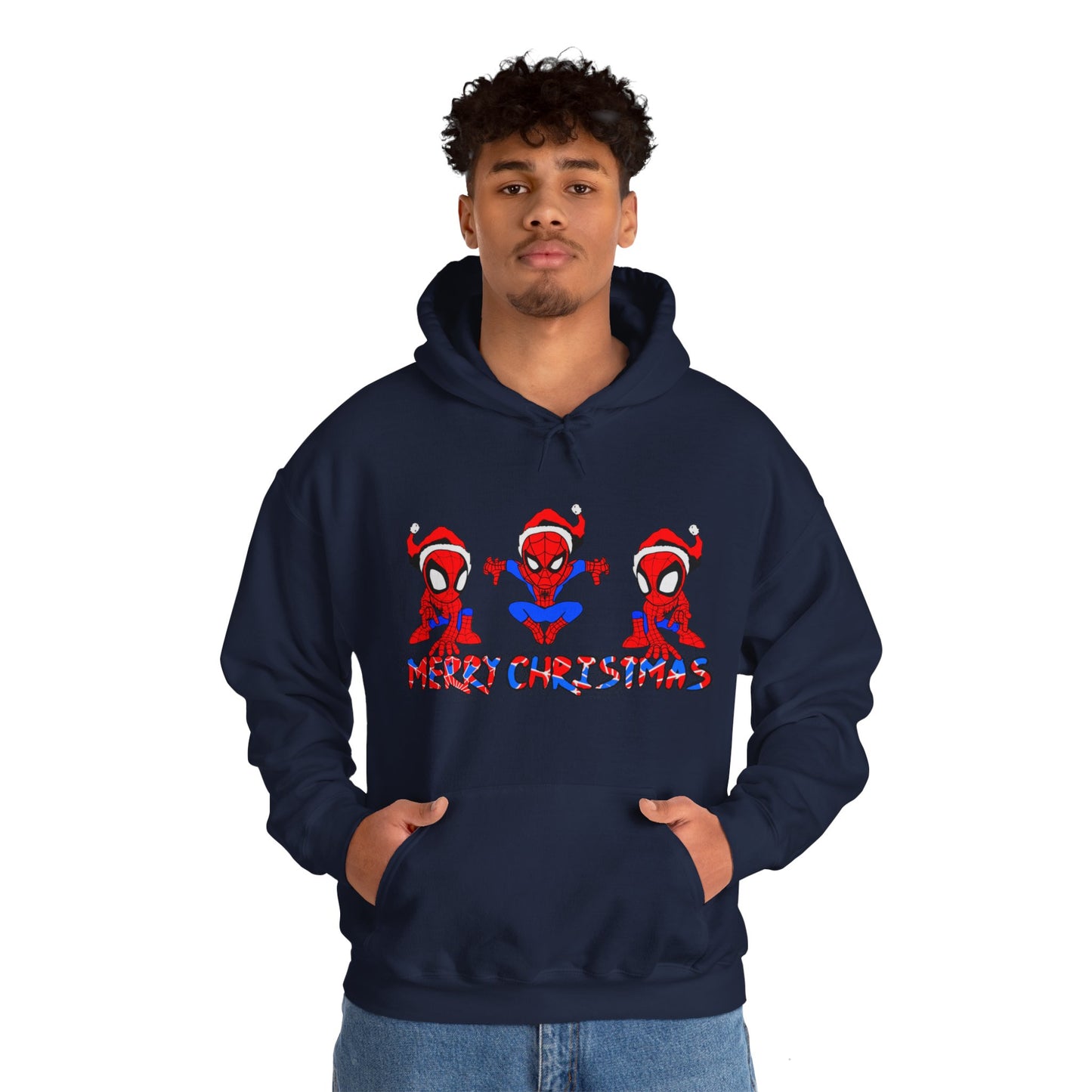 OMNI™ Spider-man Christmas Themed Unisex Heavy Blend Hoodie