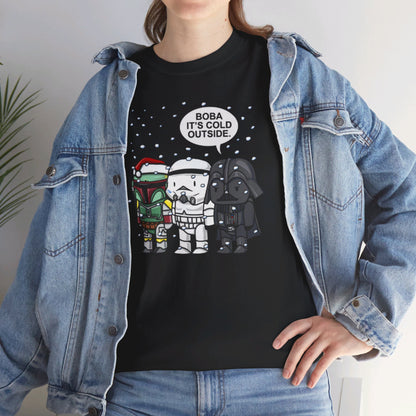 OMNI™ Star Wars Darth Vader Trio Christmas Themed Unisex Heavy Cotton T-Shirt