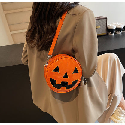 OMNI™ Jack O'Lantern Grin Round Crossbody Bag