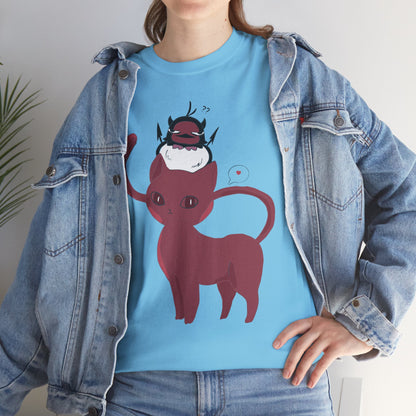 OMNI™ Nero and Rouge Duo Unisex Heavy Cotton T-Shirt
