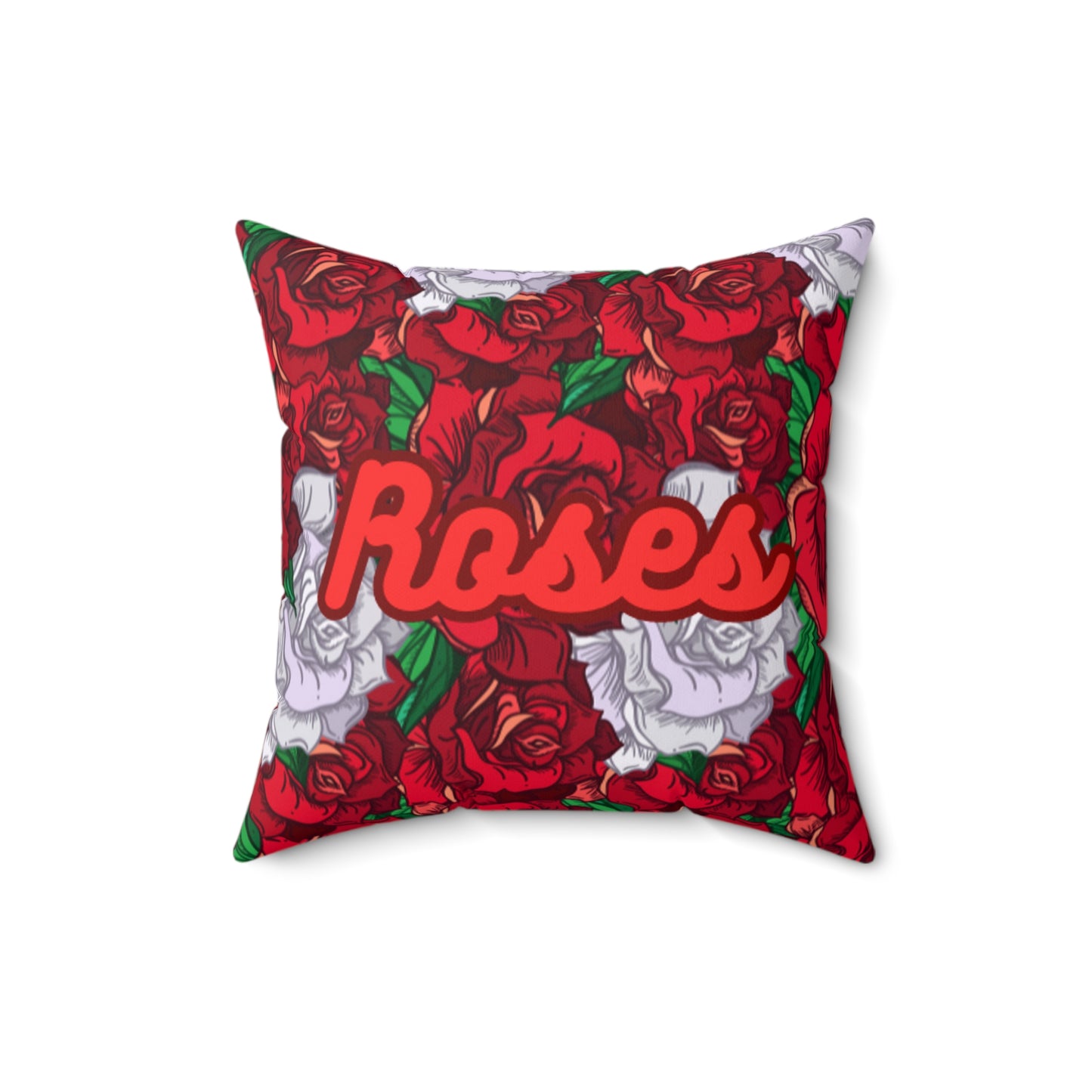 OMNI™ Roses Spun Polyester Square Pillow