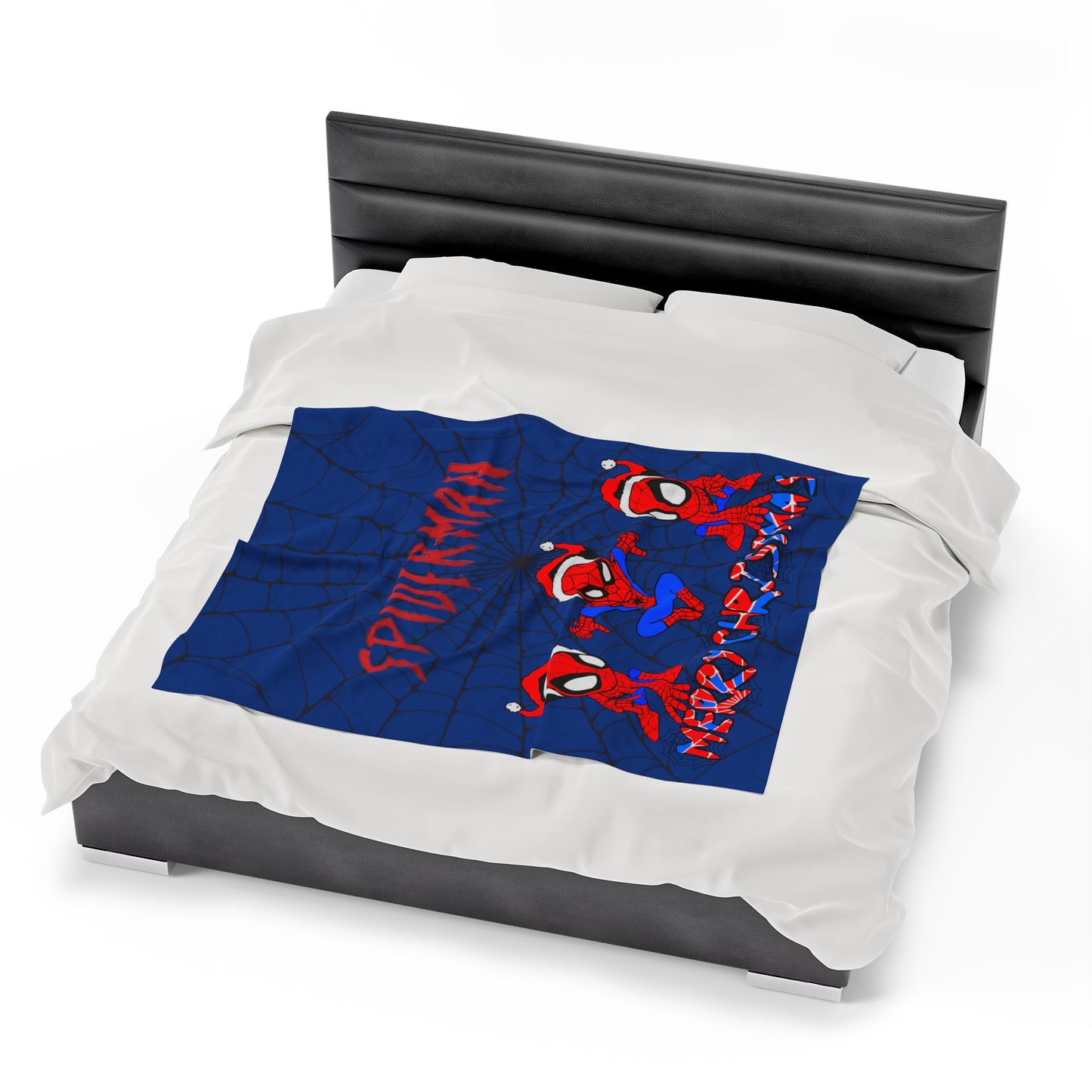 OMNI™ Spider-man Christmas Themed Velveteen Plush Blanket