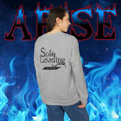 OMNI™ Solo Leveling Marshal Igris Adidas Unisex Fleece Crewneck Sweatshirt
