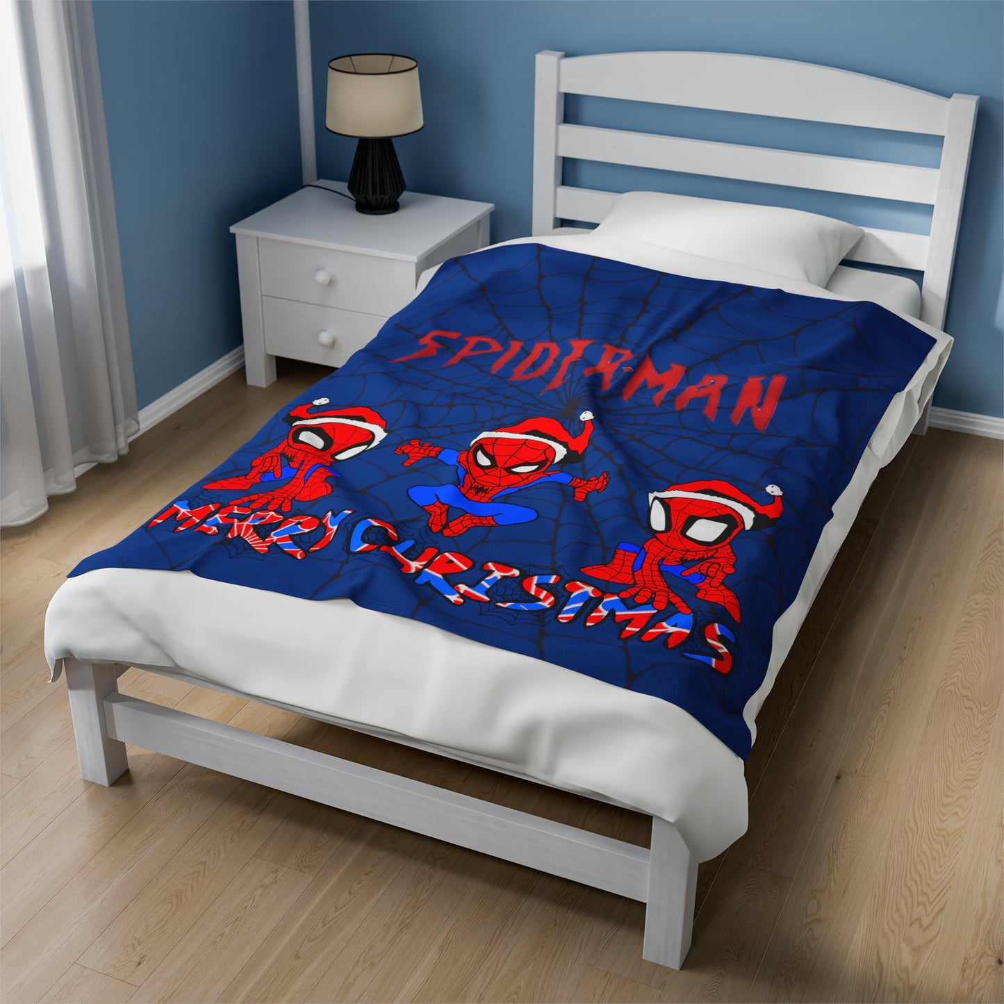 OMNI™ Spider-man Christmas Themed Velveteen Plush Blanket