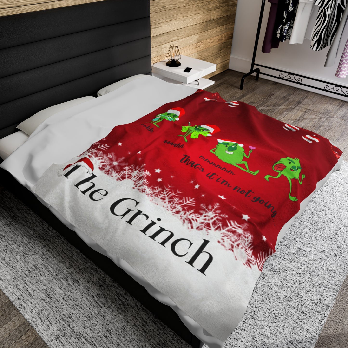 OMNI™ The Grinch "That's It I'm Not Going" Velveteen Plush Blanket