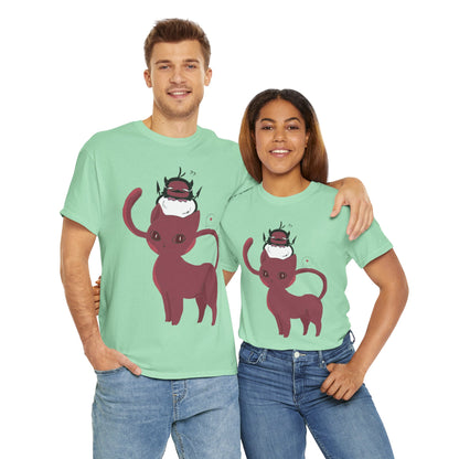 OMNI™ Nero and Rouge Duo Unisex Heavy Cotton T-Shirt