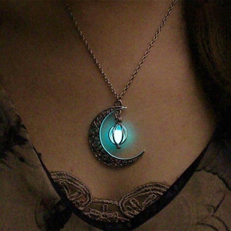 OMNI™ Glowing Moon Luminous Women's Charm Necklace