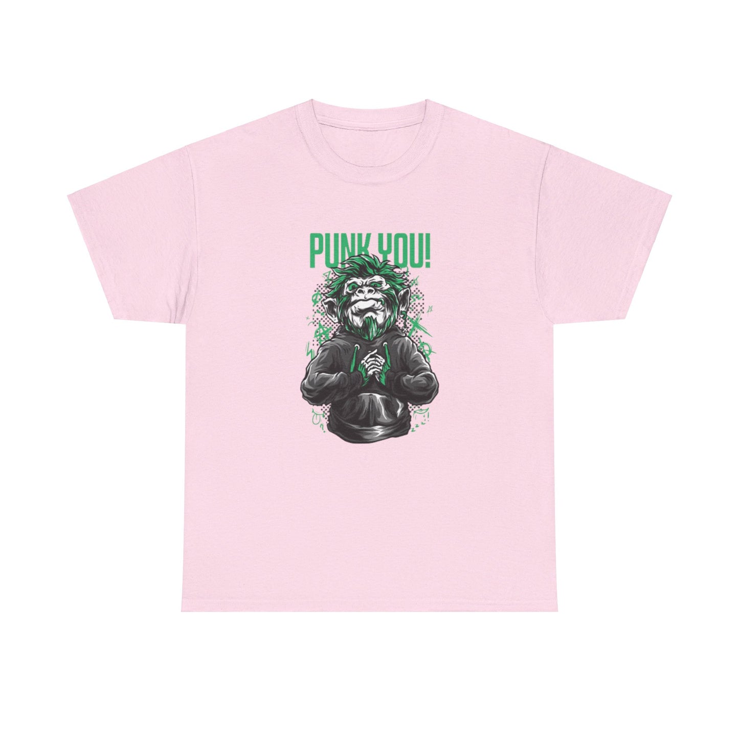 OMNI™ Punk Hipster Monkey Unisex Heavy Cotton T-Shirt