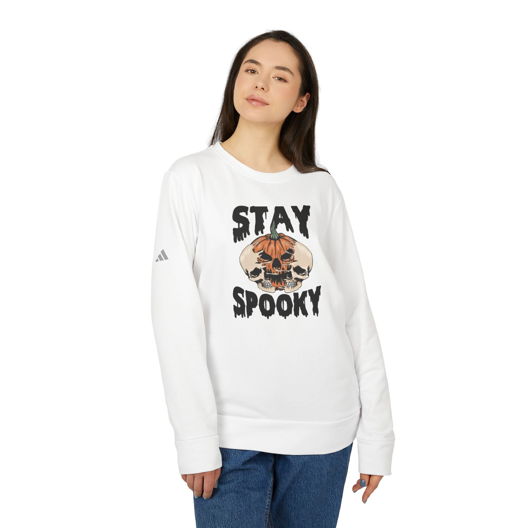 stay-spooky-adidas-unisex-fleece-crewneck-longsleeve-sweatshirt