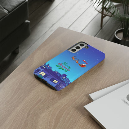 OMNI™ Santa and His Reindeer (Merry Christmas) Starry Night Double Layered Phone Cases