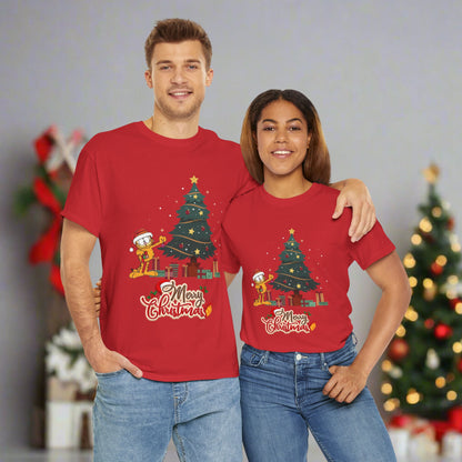 OMNI™ Garfield Christmas Themed Unisex Heavy Cotton T-Shirt