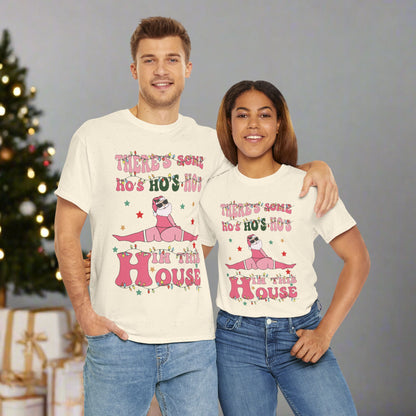 OMNI™ There's Some Ho, Ho, Hos Unisex Heavy Cotton T-Shirt