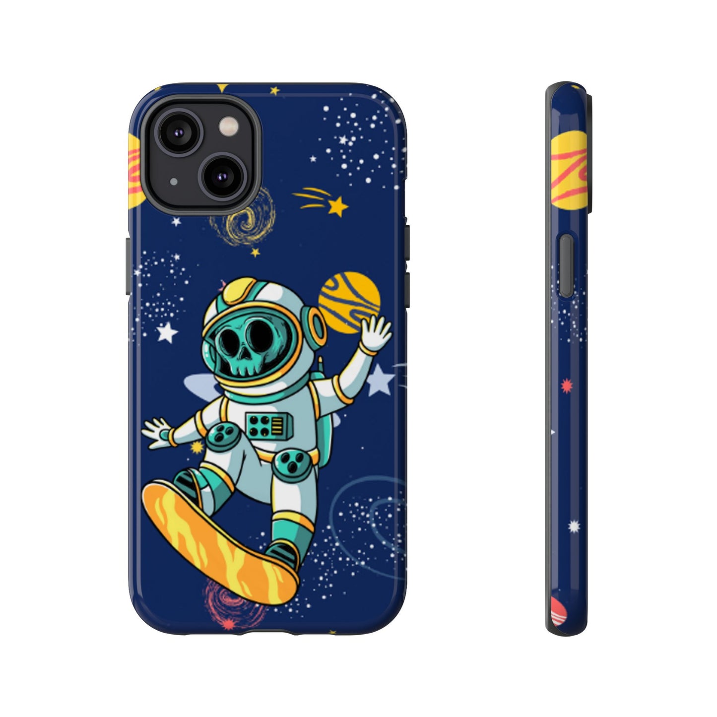 OMNI™ Skeleton Astronaut Space Surfer Double Layered Phone Case