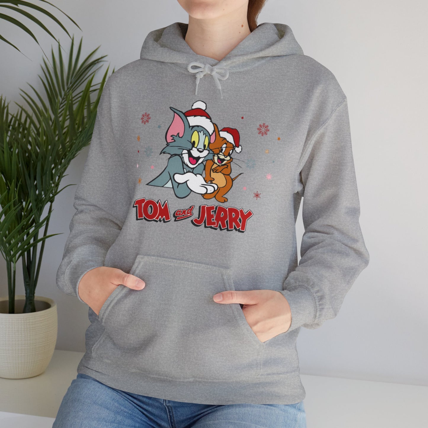 OMNI™ Tom and Jerry Christmas Themed Unisex Heavy Blend Hoodie