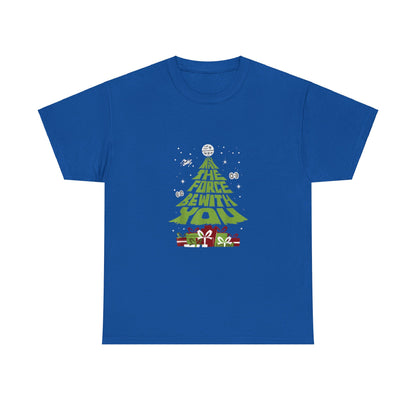 OMNI™ May The Force Be With You Christmas Tree Unisex Heavy Cotton T-Shirt