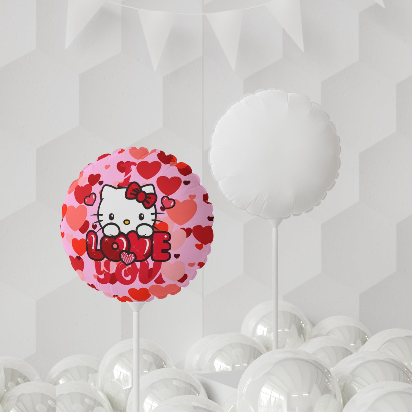 OMNI™ Hello Kitty Valentine's Day Balloon (Round and Heart-shaped)